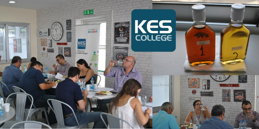 Γευσιγνωσία νέων αλκοολούχων ποτών από χαρούπι από το KES College για λογαριασμό του Πανεπιστημίου Κύπρου 